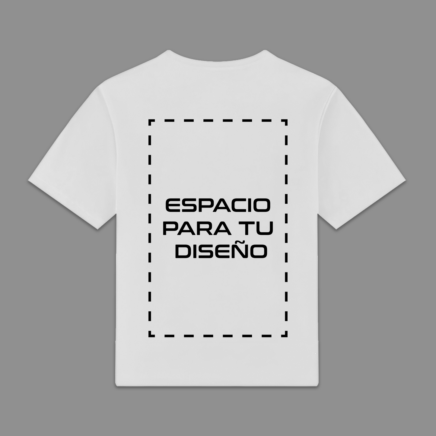 Playera Blanca Cuello Redondo Personalizada - PREMIUM