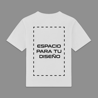 Playera Blanca Cuello Redondo Personalizada - PREMIUM